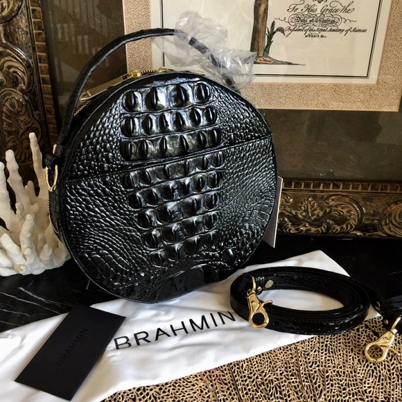 🚫SOLD🚫🐾🌴2018 🌴🐾BLACK LANE BRAHMIN CROSSBODY - Picture 2 of 8